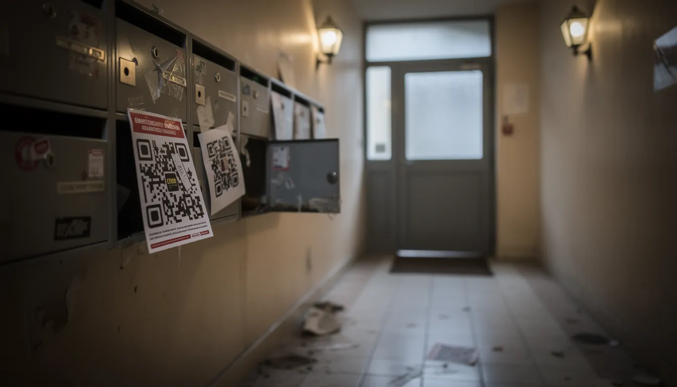 Perpignan : de faux QR codes d'urgence collés dans les halls d'immeubles