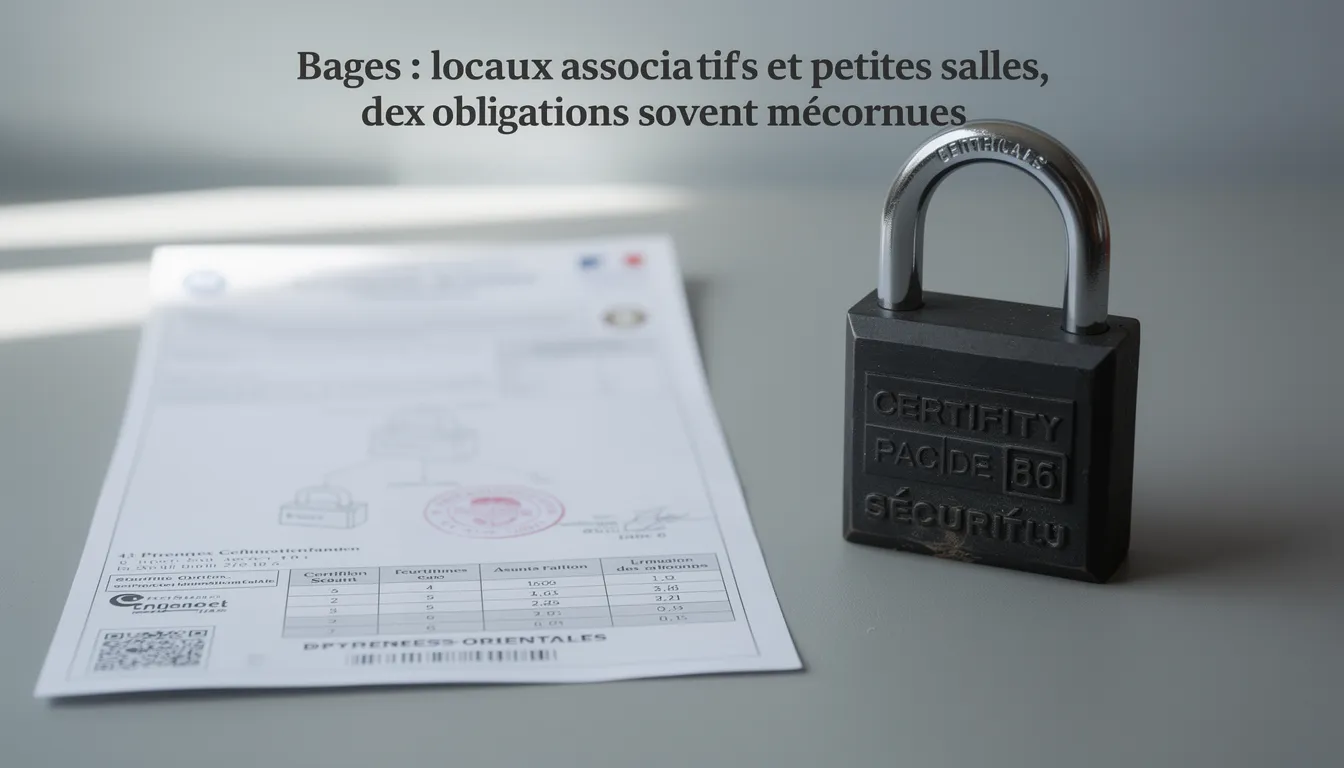 Bages : locaux associatifs et petites salles, des obligations souvent méconnues